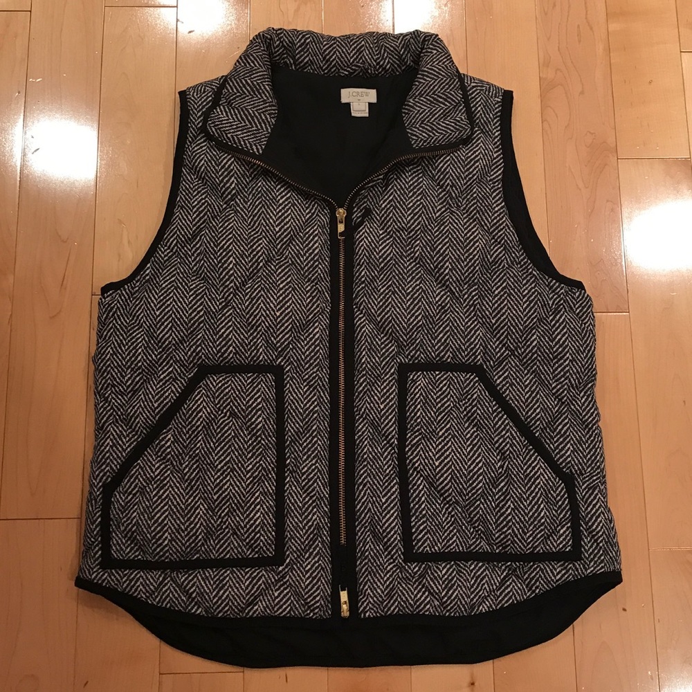 J Crew Herringbone Vest